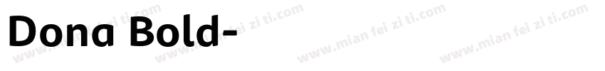Dona Bold字体转换